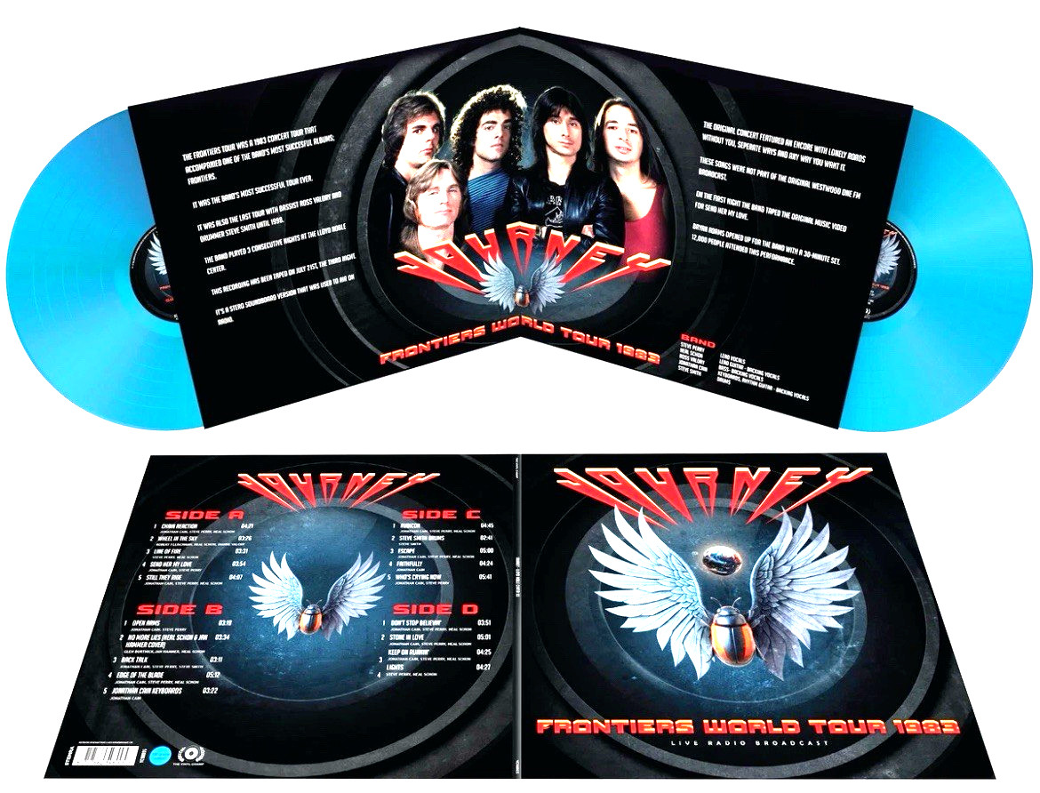 Journey Frontiers Tour 1983 Limited Edition Blue Color Vinyl Double LP Album NEW