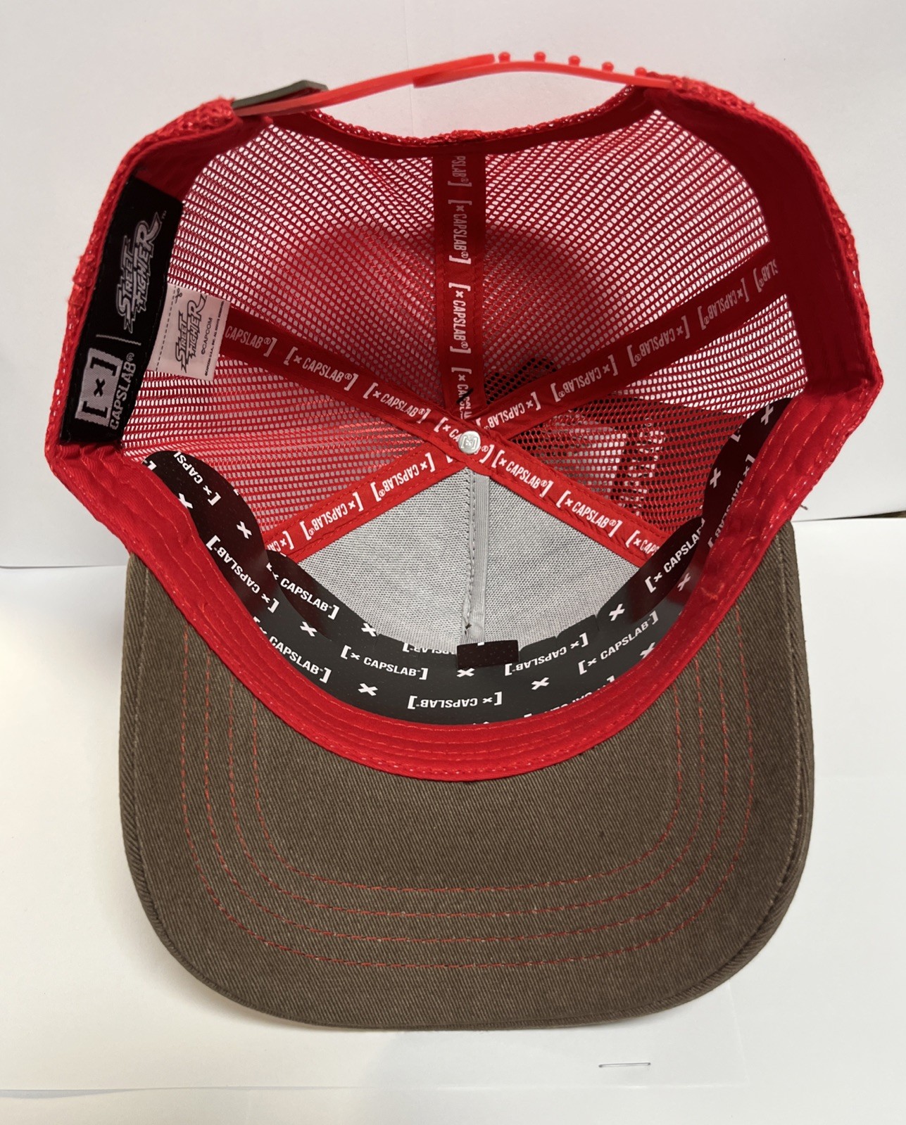 New CAPSLAB x Street Fighter Ryu Red Trucker Hat Snapback One Size New with Tag