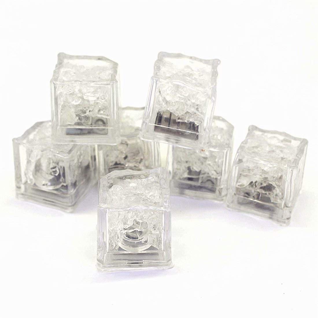 Waterproof Led Ice Cube 24 Pack Multi Color Flashing Glow In The Dark Led Light