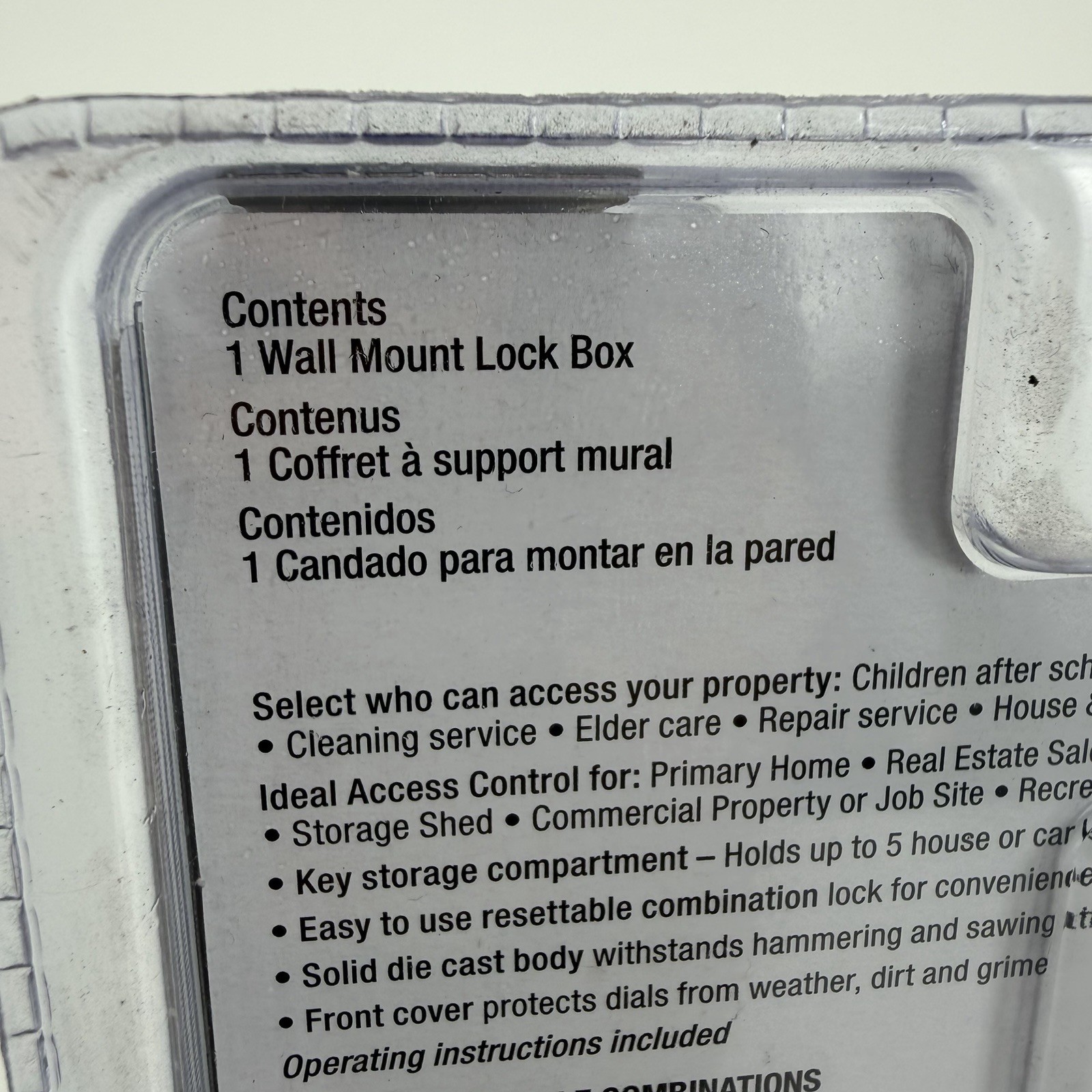 Master Lock Wall Mount Lock Box Combination Dials 5401D NEW