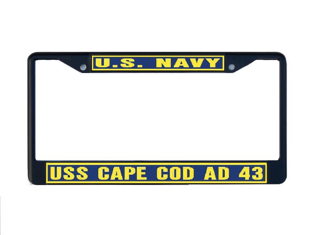 USS CAPE COD AD 43 License Plate Frame U S Navy Military Car-Truck-Motorcycle
