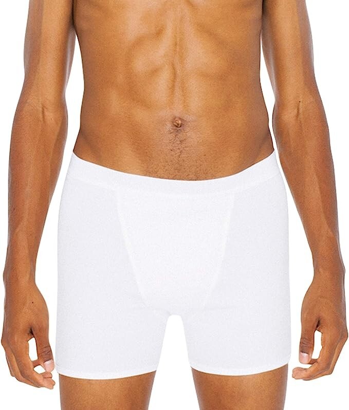 American Apparel Men's Baby Rib Boxer Brief, assreted colors 100% cotton 12 pk