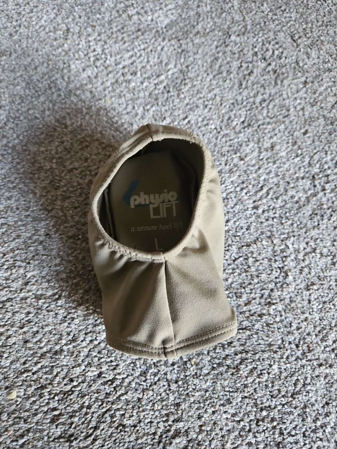 Physio Lift orthopedic heel lift (Large) with sock.