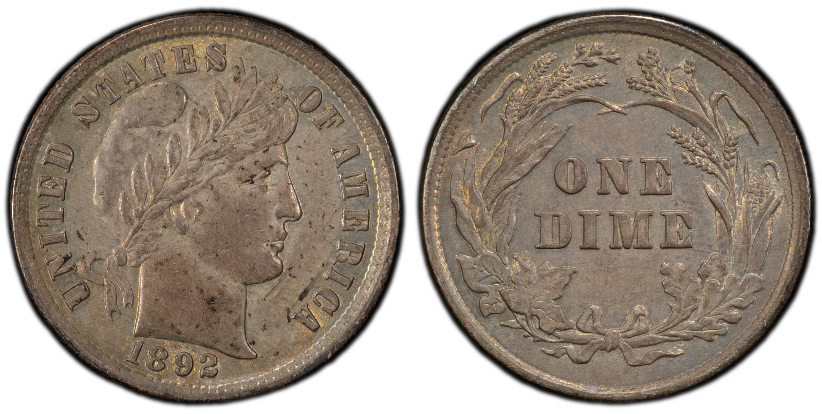1892 BARBER DIME 10C
