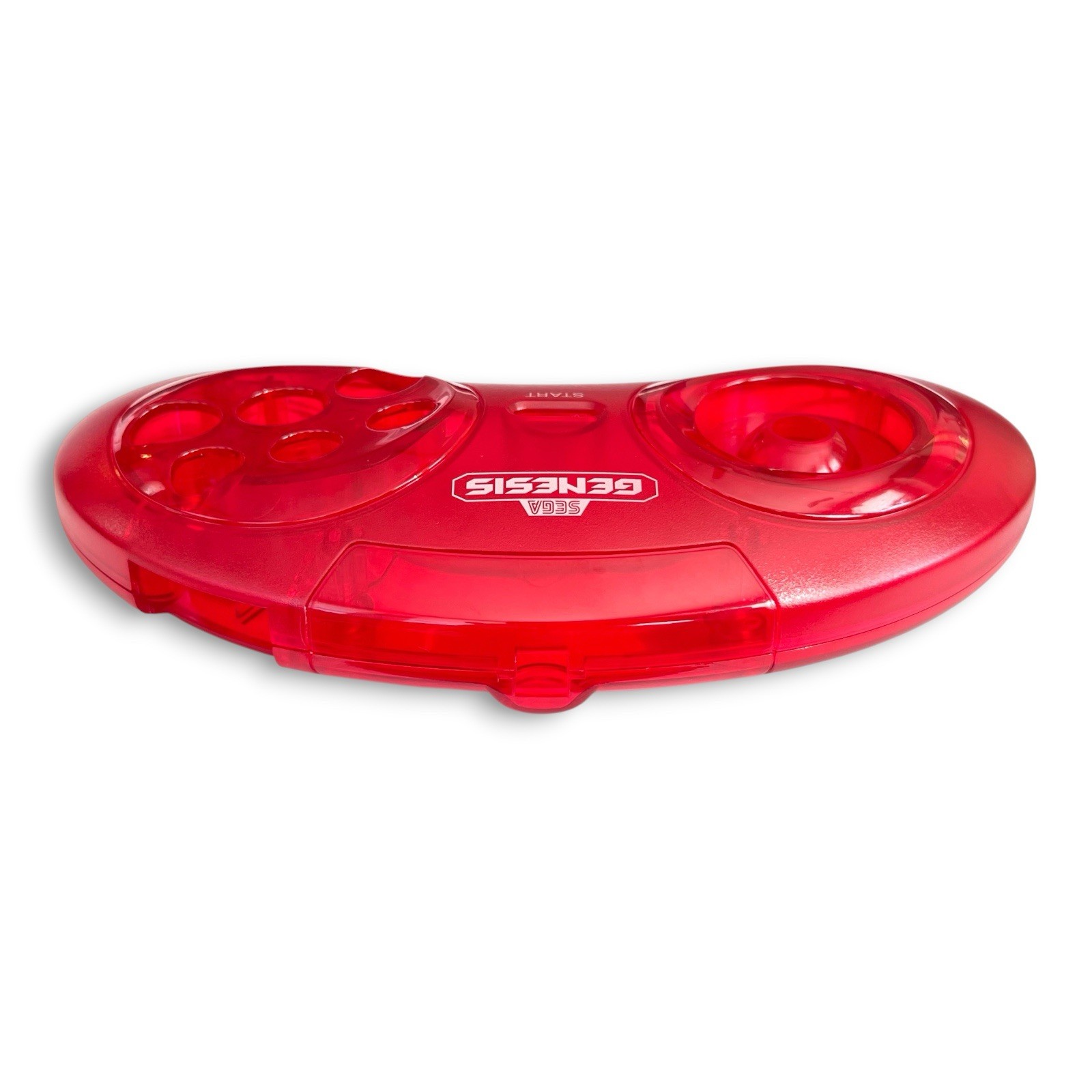 Clear Red Sega Genesis Controller Shell 6 Button Replacement Housing MK-1653