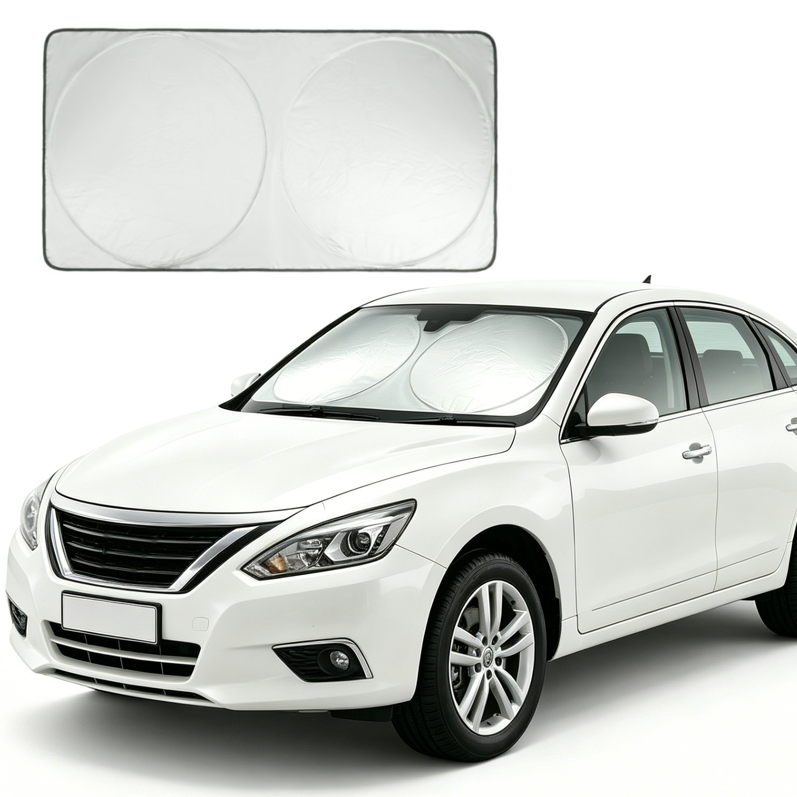 Feildoo Windshield Sunshade Interior UV Blocker Sun Shield Fit for Dodge