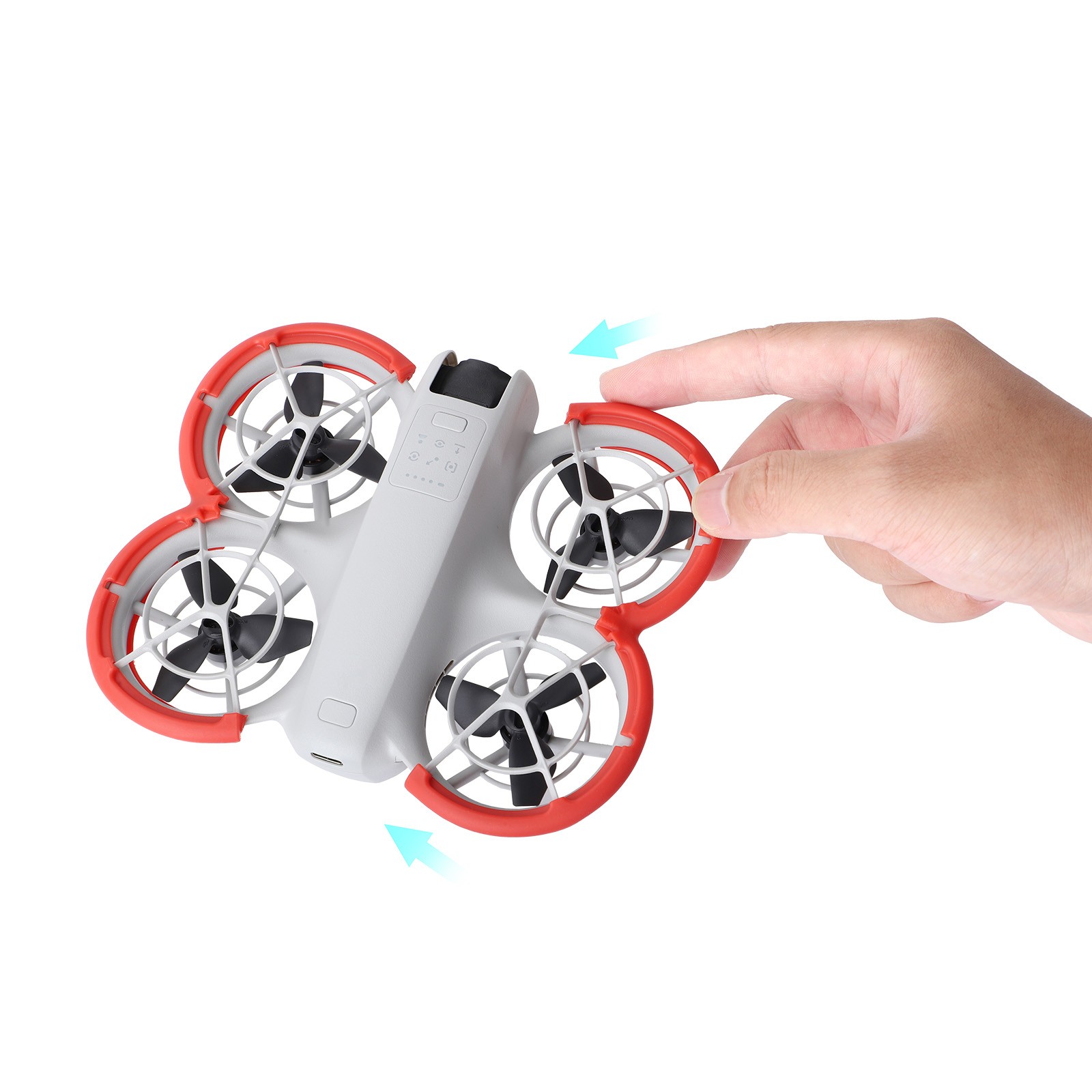 2Pcs Red Propeller Guard Anti-Collision Protector For DJI NEO Drone Accessories;