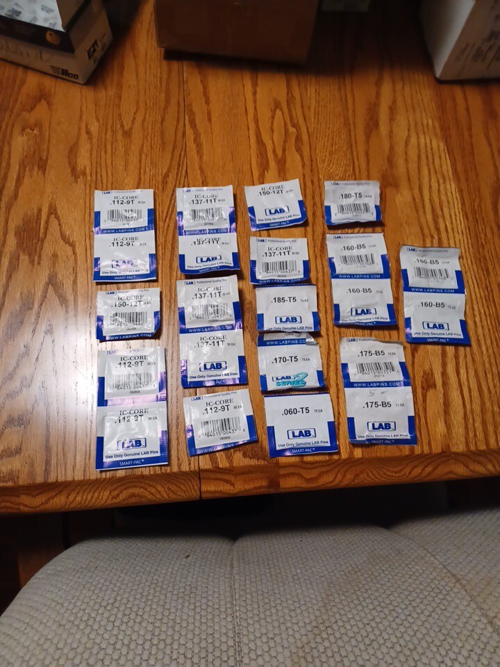Kwikset OEM pins by Lab 7 Double packs & Single Packs of master pins