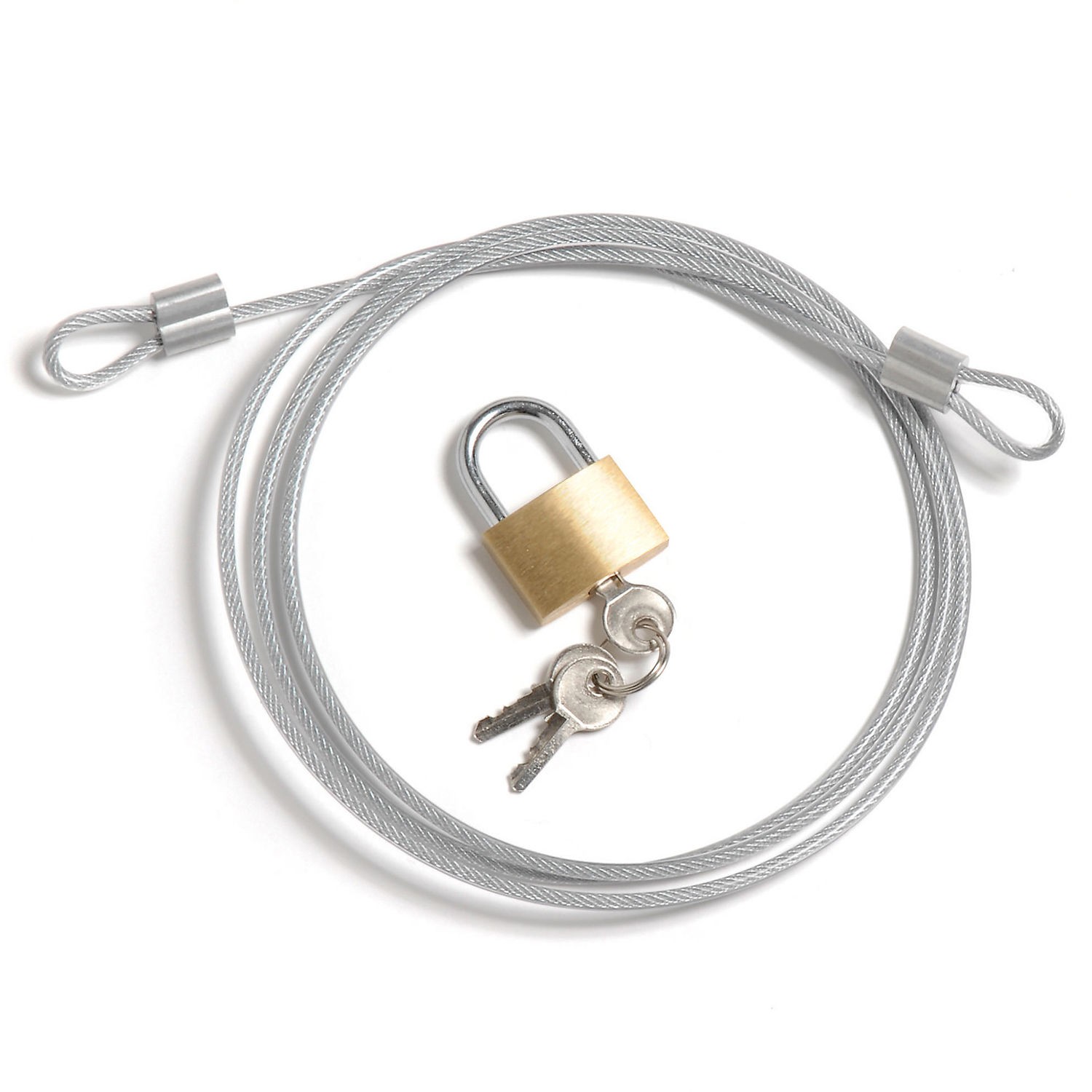 Global Industrial Security Cable Kit Cable Padlock And Keys