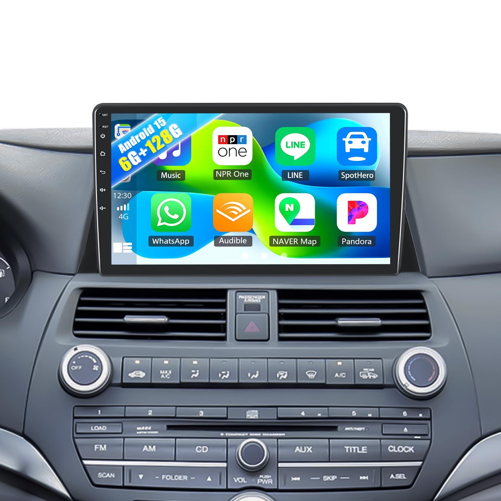 6G+128G Android 15 Car Stereo Radio for Honda Accord 2008-2013 8-Core 10.1 In...