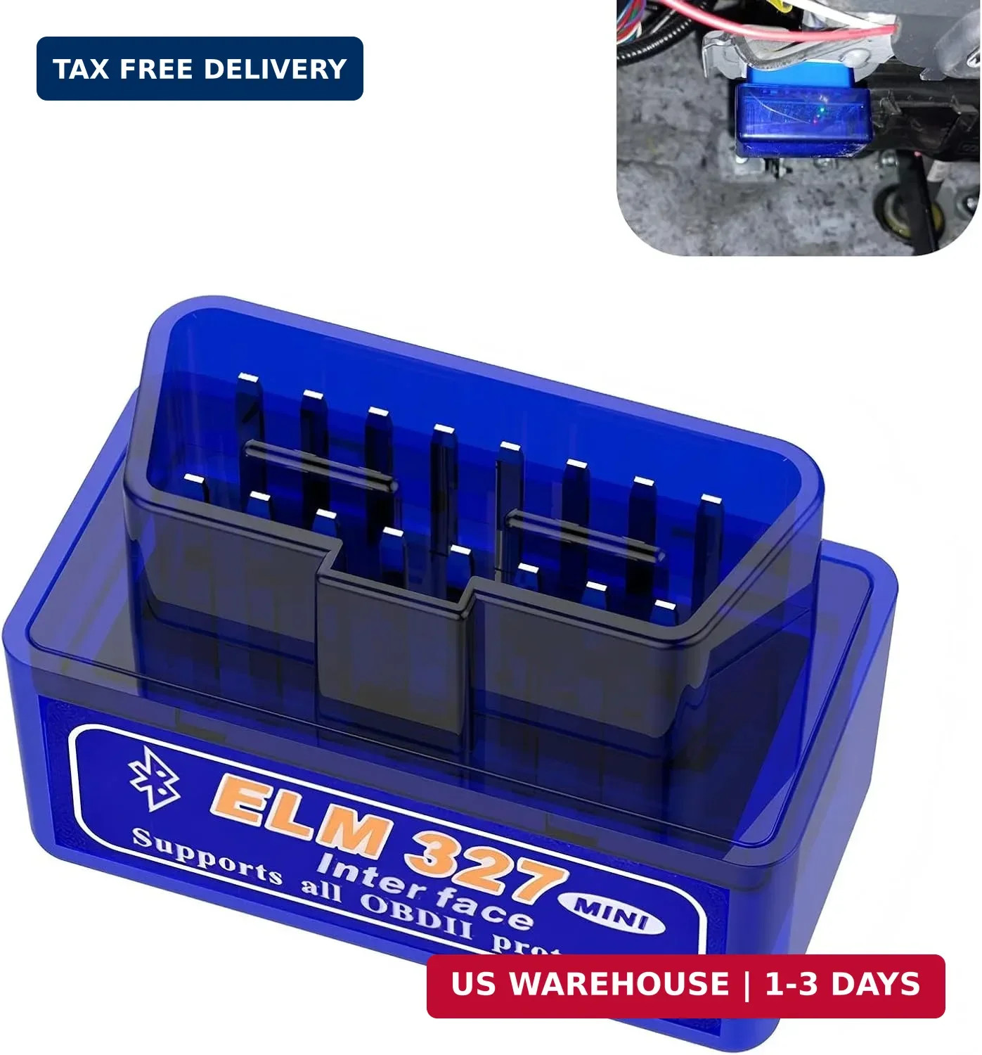 MLY OBDII Car Auto Diagnostic Scanner, ELM327 V2.1 Bluetooth OBDII Scan Diagnost