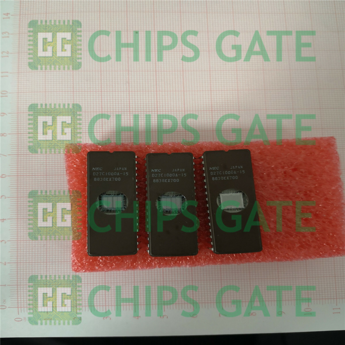 3PCS NEC D27C1000A-15 27C1000 1MBIT UV EPROM CDIP32