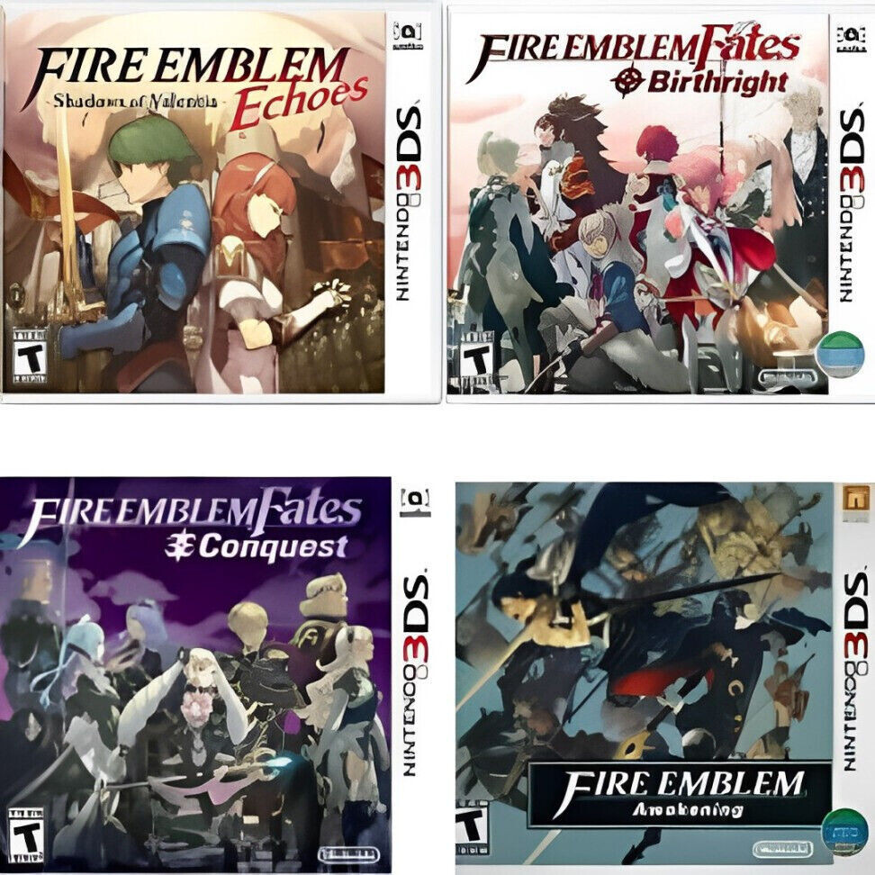 Fire Emblem Echoes Shadows of Valentia & Fates Birthright & Conquest & Awakening
