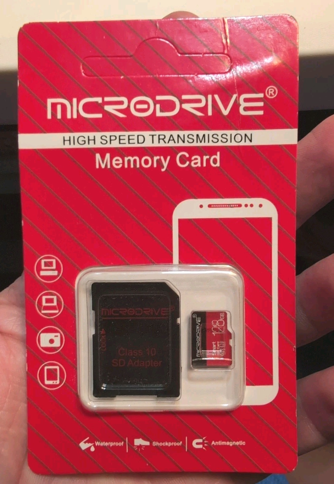 Microdrive Smart Memory Card 128gb / Class 10 SD Adapter NEW Unopened High Speed