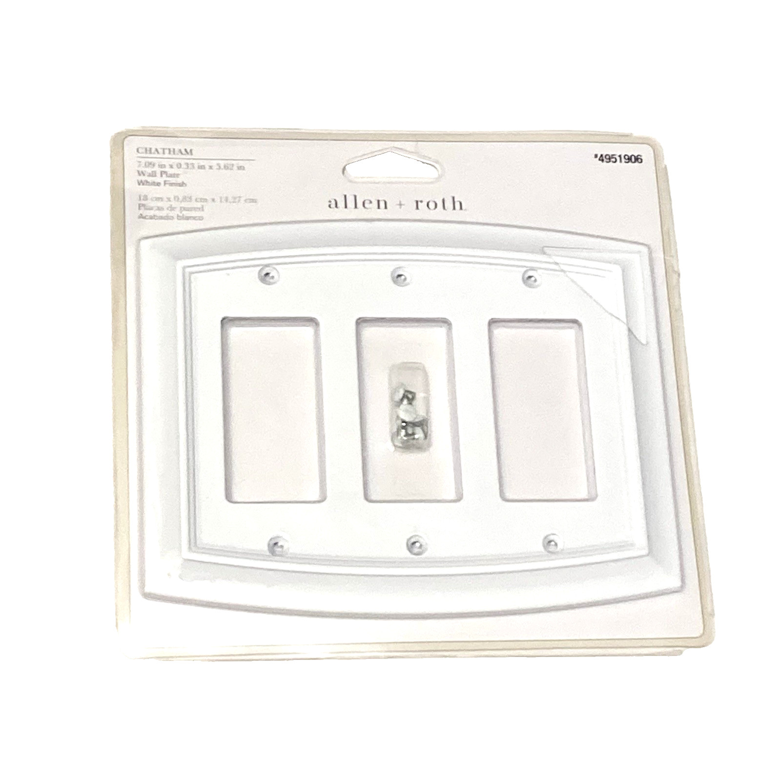 White Arch Triple Rocker Decorator GFCI Light Switch Wallplate Outlet Cover