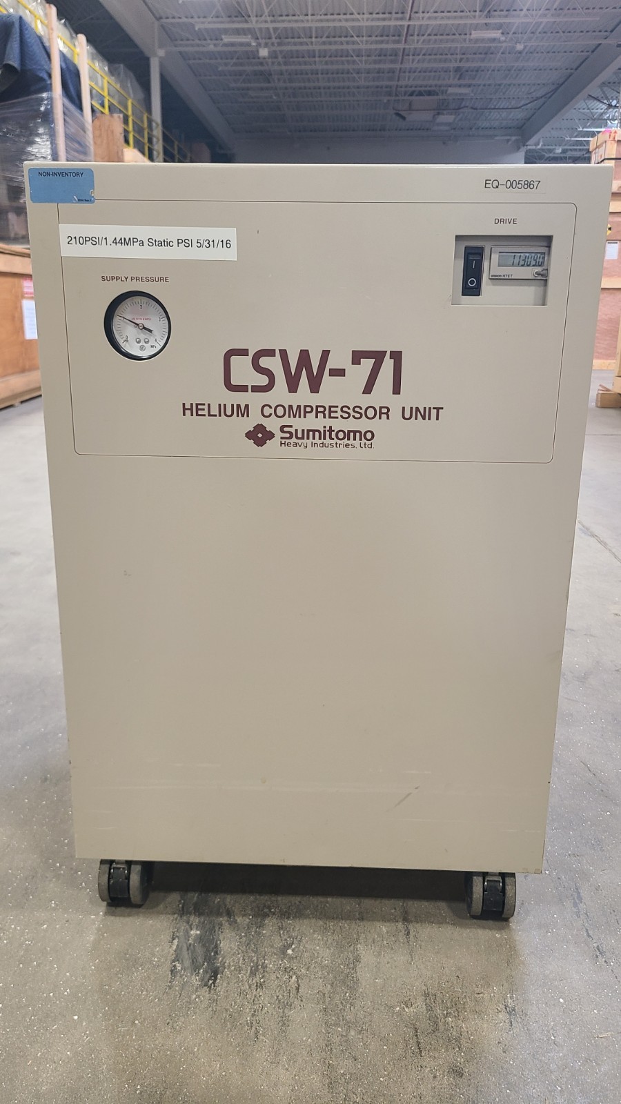 Sumitomo Cryo Compressor CSW-71D Cooler SRDK Helium