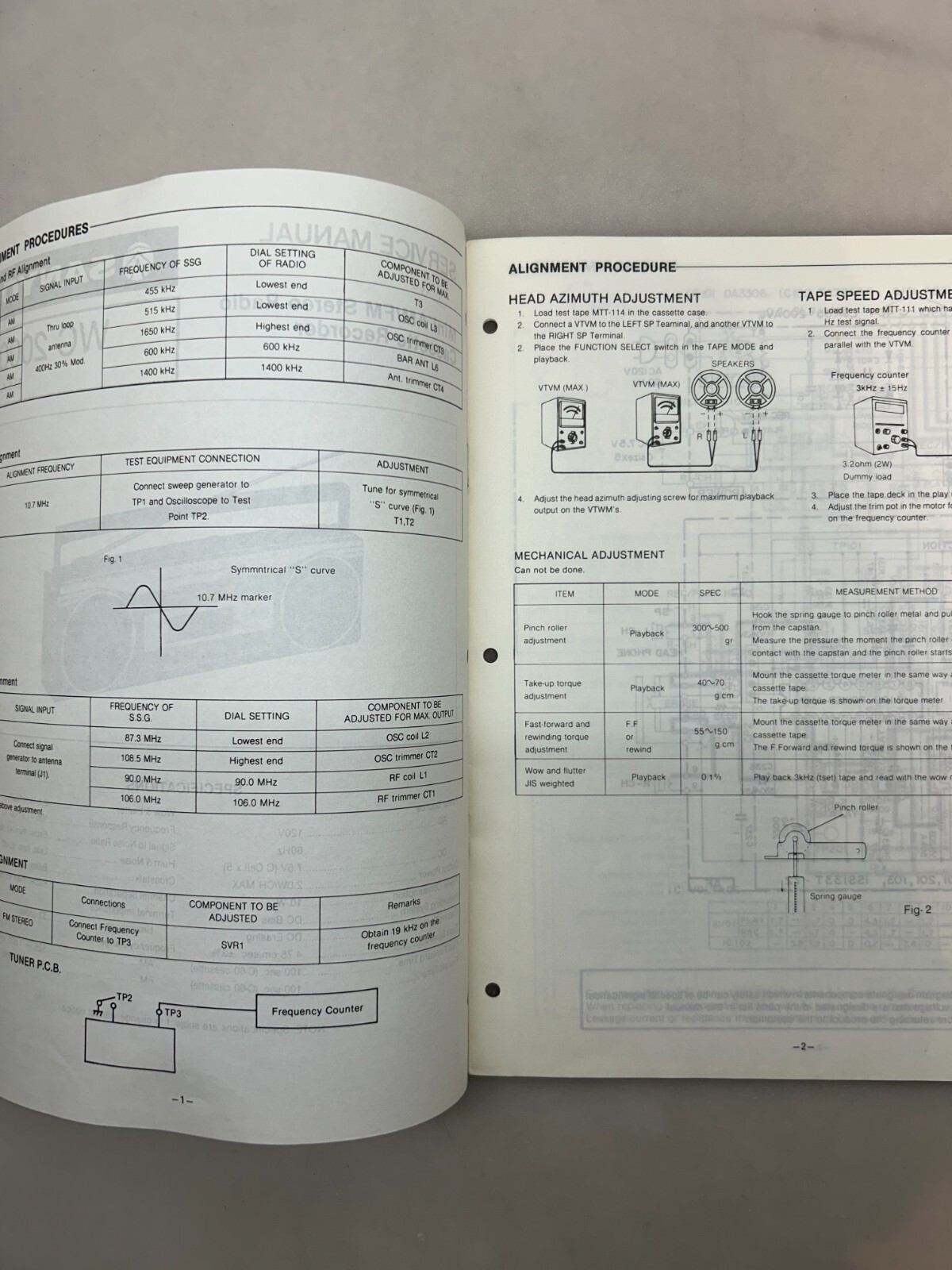 Sanyo WC2000 Original Service Manual Free Shipping