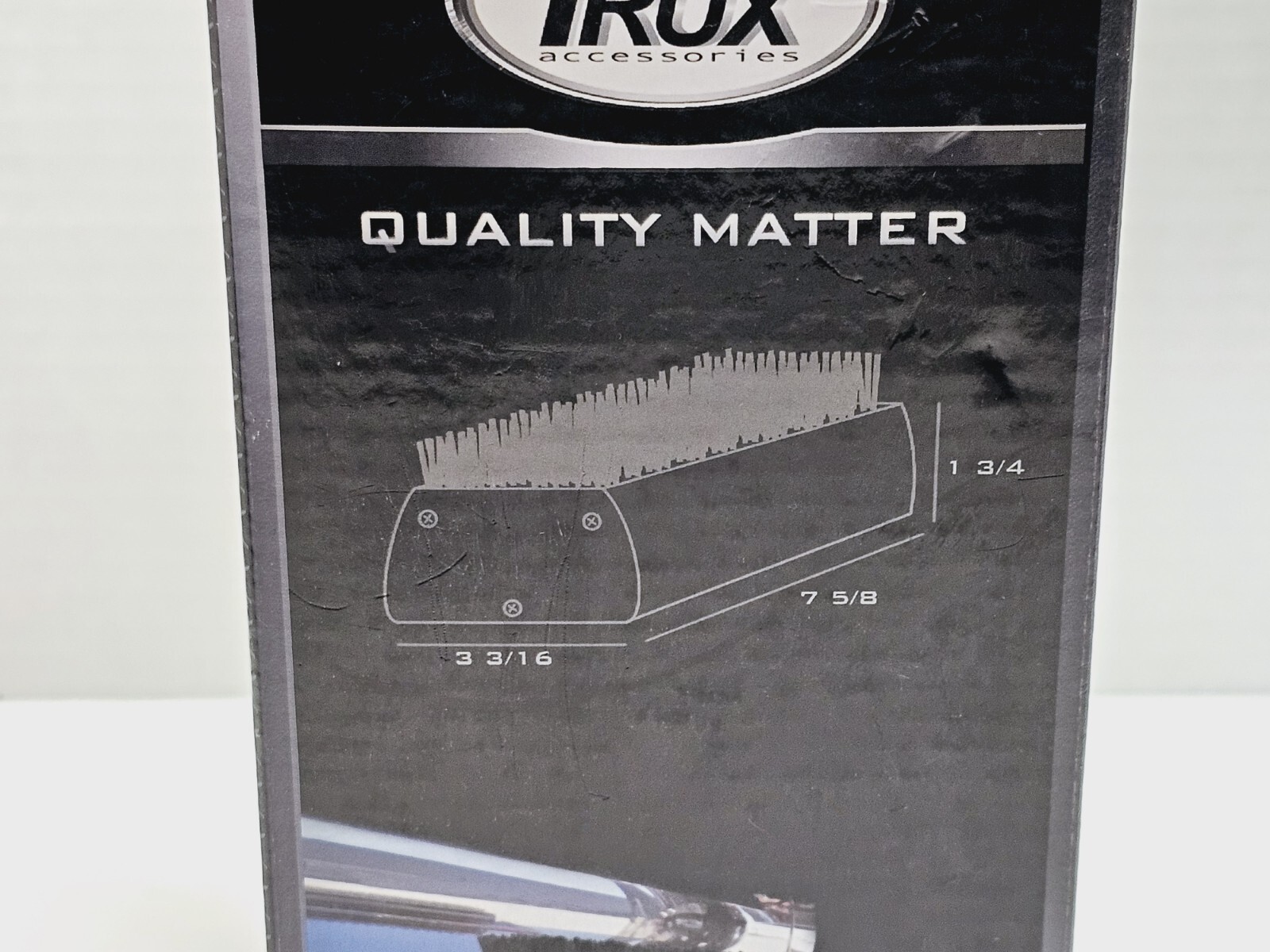 Trux Chrome LED Black Boot Brush TU-140IL
