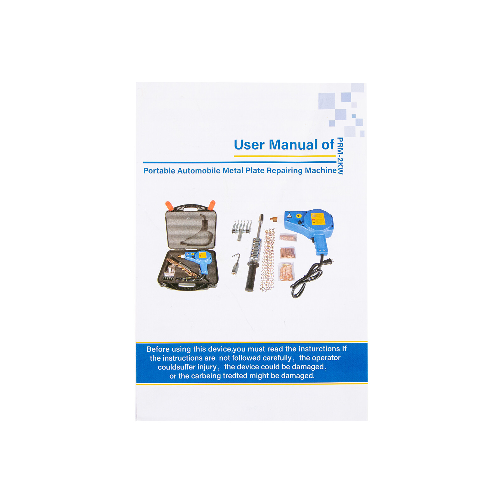 Auto Body Dent Repair Kit 800VA Electric Stud Welder Gun with Puller Hammer