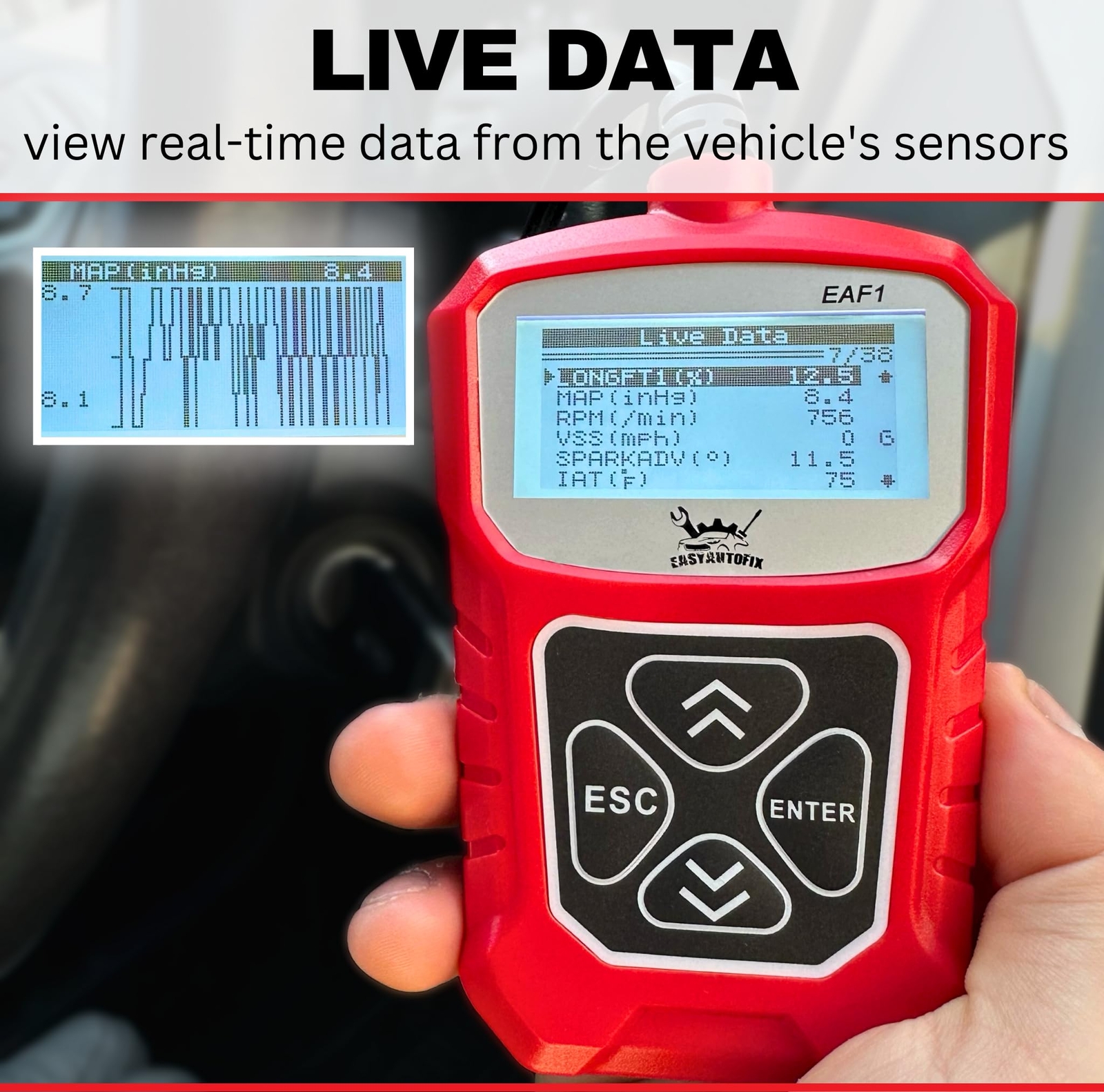 Eaf1 Obd2 Car Scanner Professional Automotive Diagnostic Tool Code Reader For En