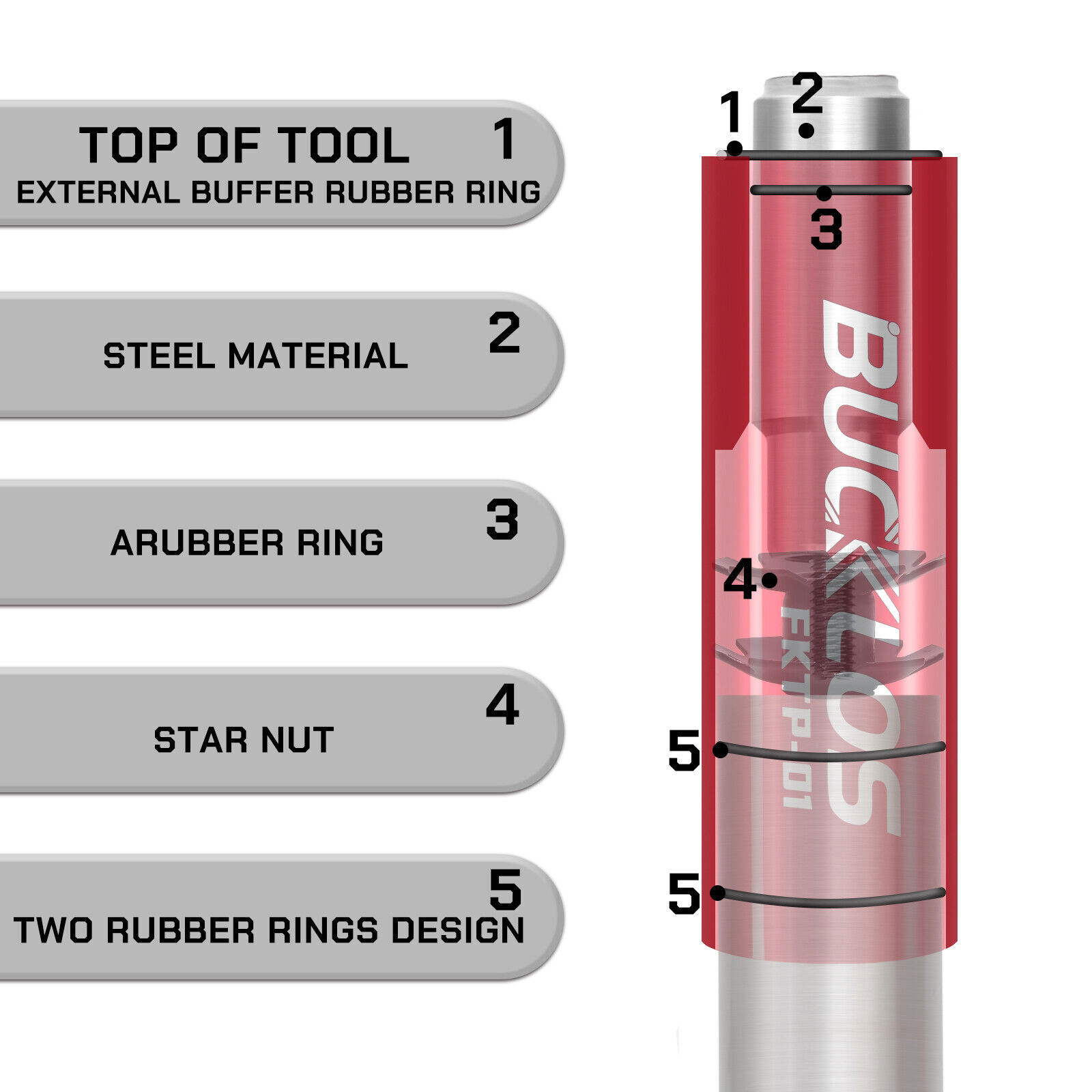 BUCKLOS Bike Fork Threadless Headset Star Nut Install Tool Remove Expansion MTB