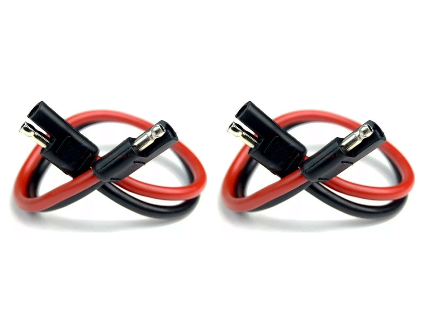 5 Pieces 8 GA Gauge 12" 2 Pin Quick Disconnect Harness Inline Install