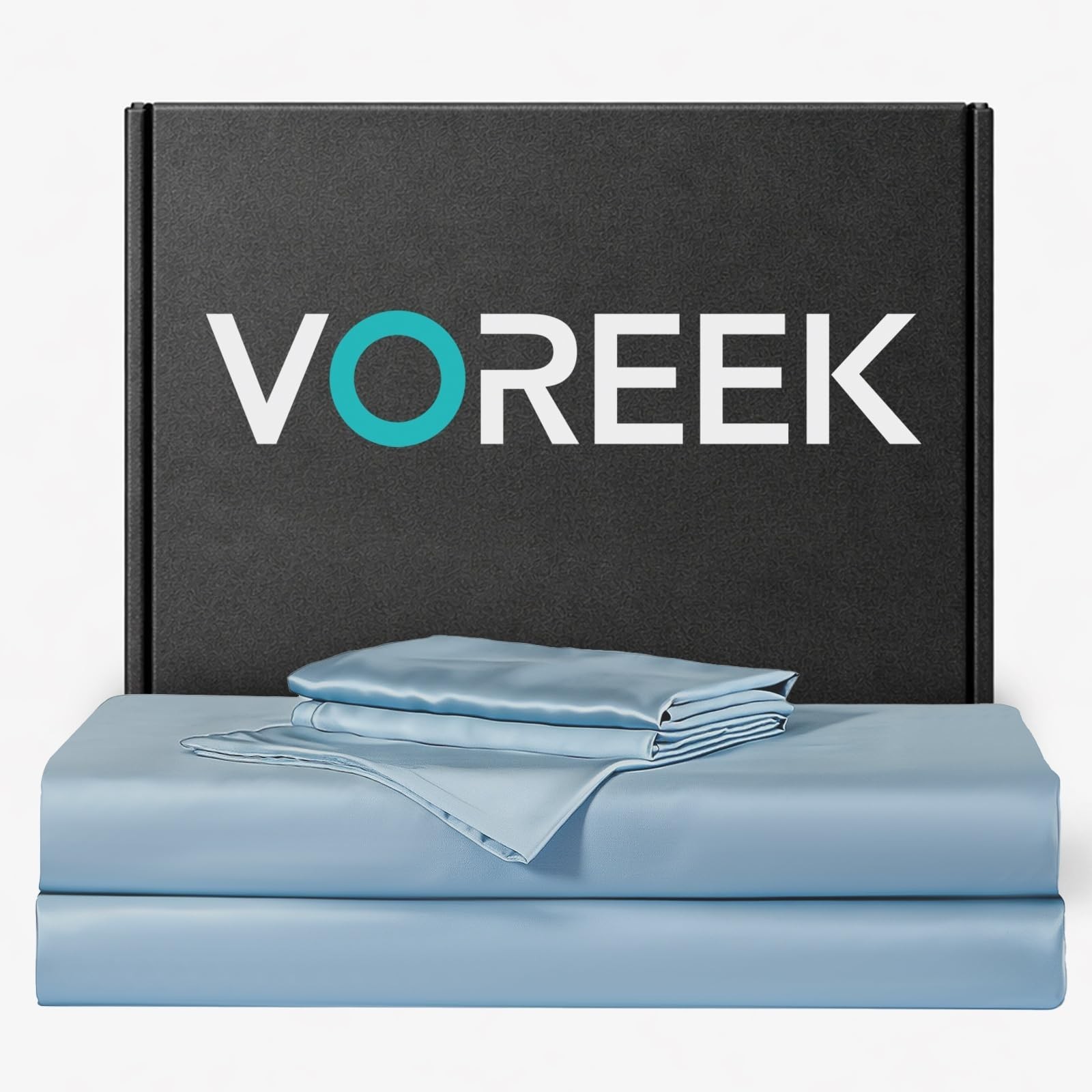Ultra-Soft Silver Infused Bed Sheets - 20% Silk, Temp-Regulating, Hygienic King
