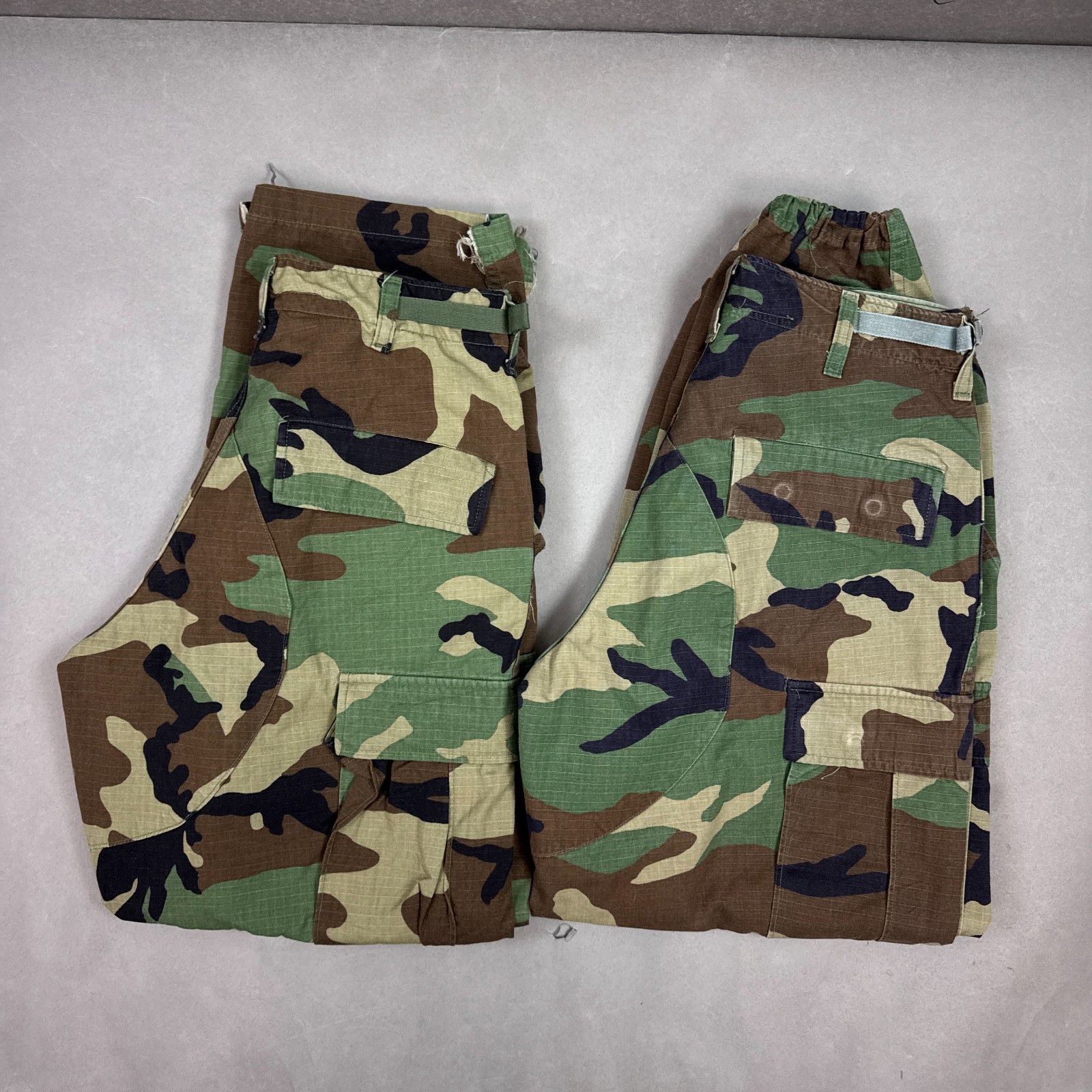 Vintage US Military Pants Mens 30x29 Camo Lot of 2 Propper Woodland Small Short