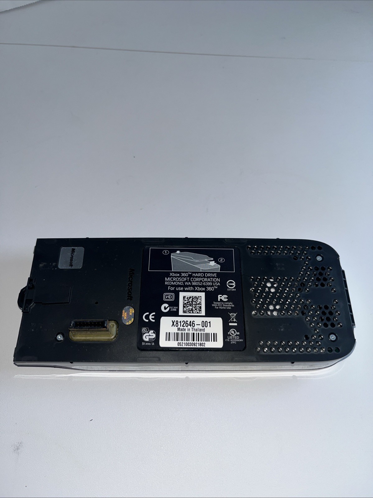 Microsoft Xbox 360 120GB HDD X812646-001 Black Ext Hard Drive Disc Elite OEM