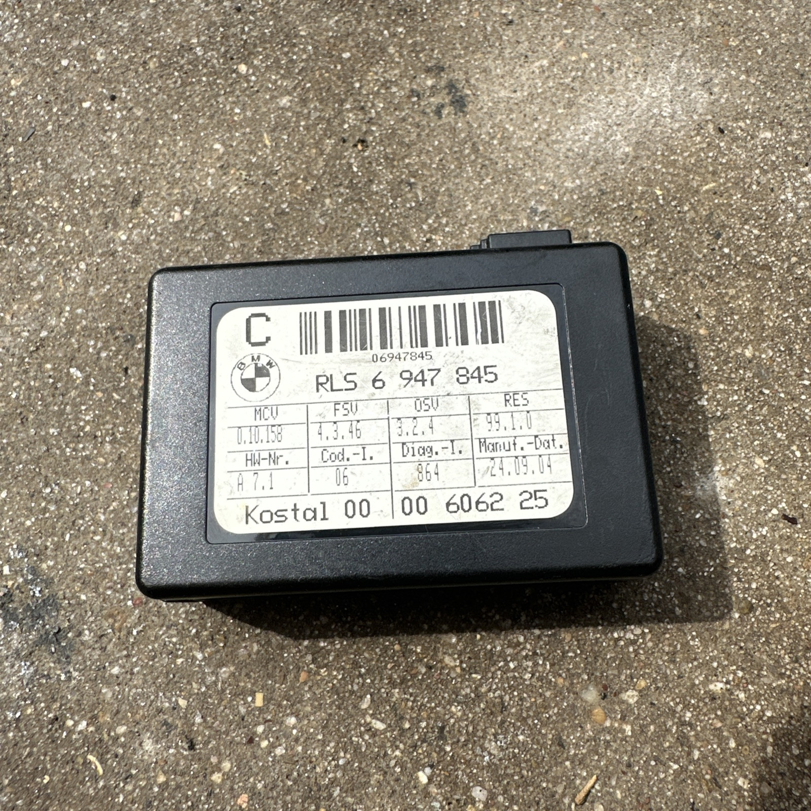 BMW 5 Series Rain Light Sensor OEM RLS6947845 6947845 DD0483