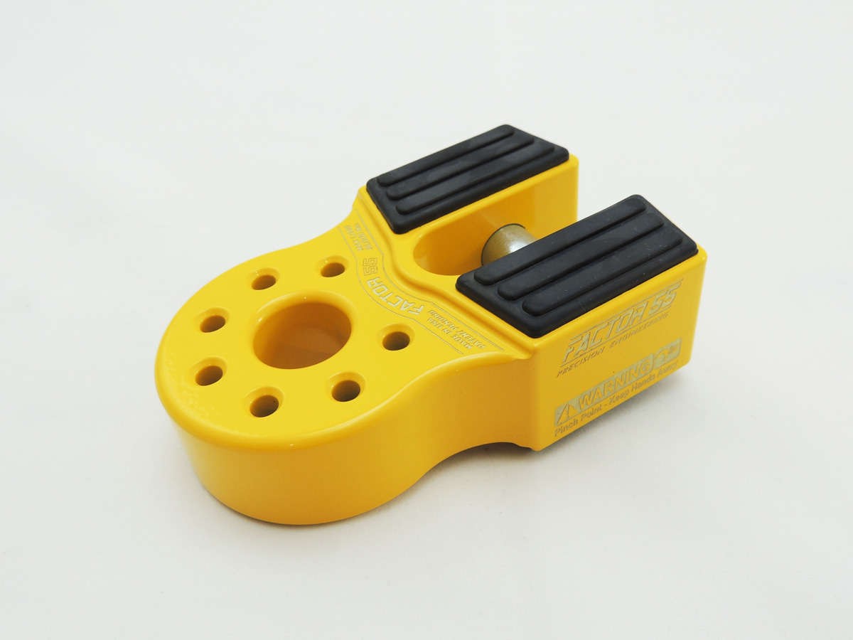 Factor 55 0005003 Flatlink Winch Shackle Mount - Yellow