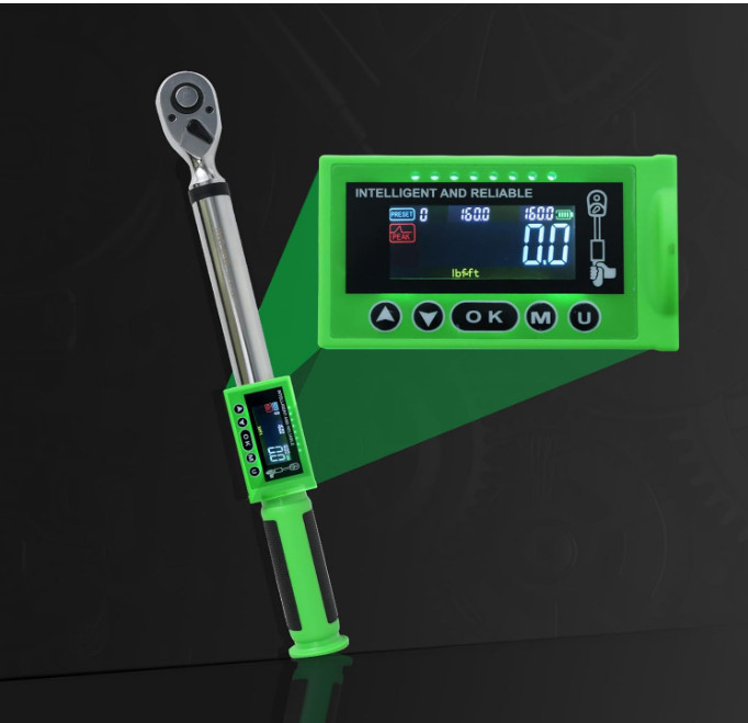 Herramienta torque digital 1/2" con aviso LED para reparación automotriz
