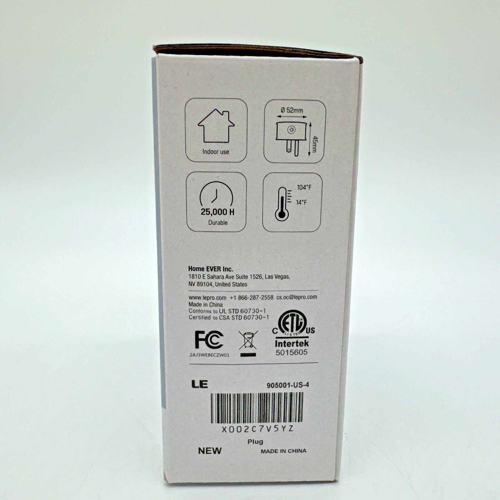 LE 4 Pack WiFi Smart Plug Socket Outlet APP Control Alexa Google White 905001-US