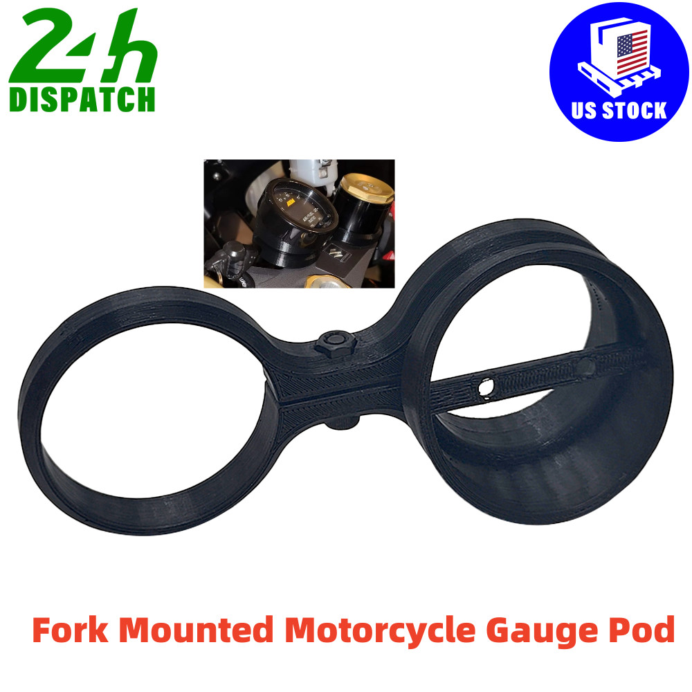 50MM 52MM Fork Mounted Motorcycle Gauge Pod AEM Slim Adjustable For Suzuki GSXR