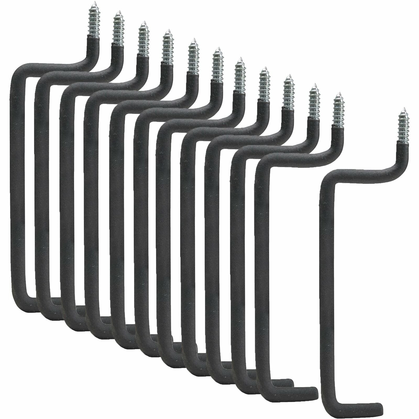 12xHeavy Duty Garage Storage Screw in Utility Tool Wall Mount Ladder Hanger Hook