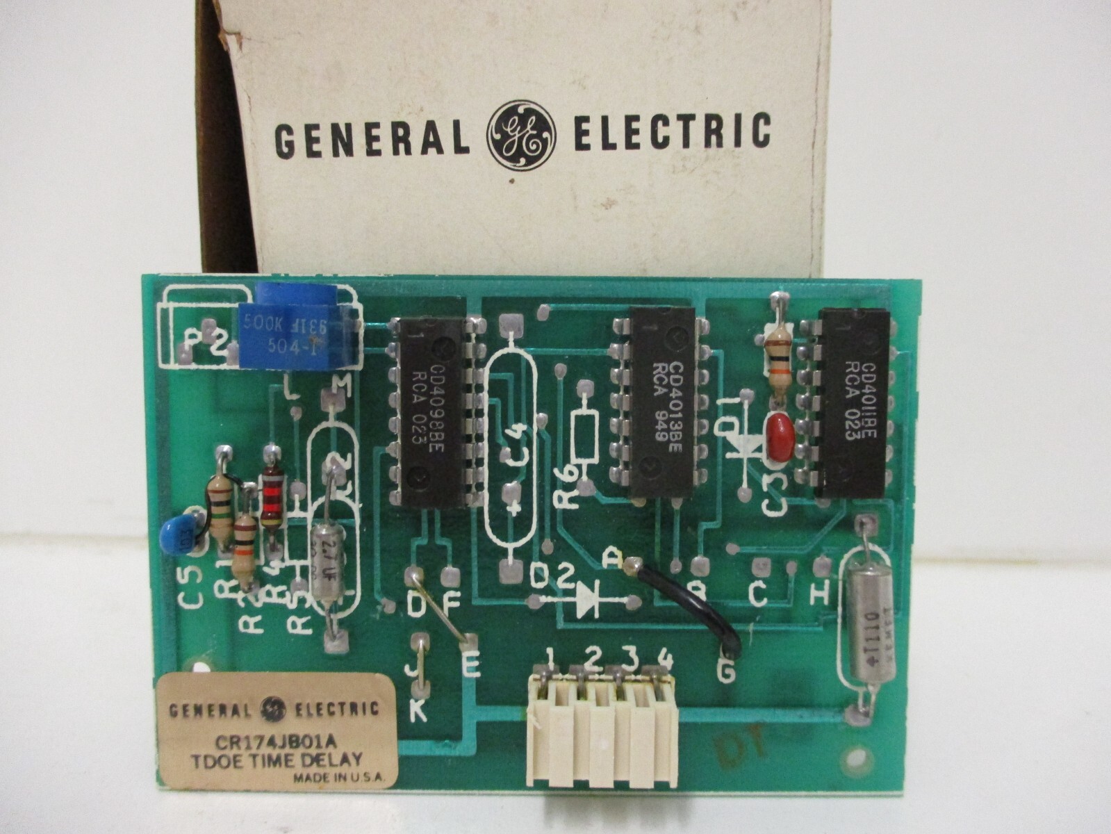*NEW* GENERAL ELECTRIC CR174JBO1A LOGIC MODULE SINGLE TIME DELAY (TR)