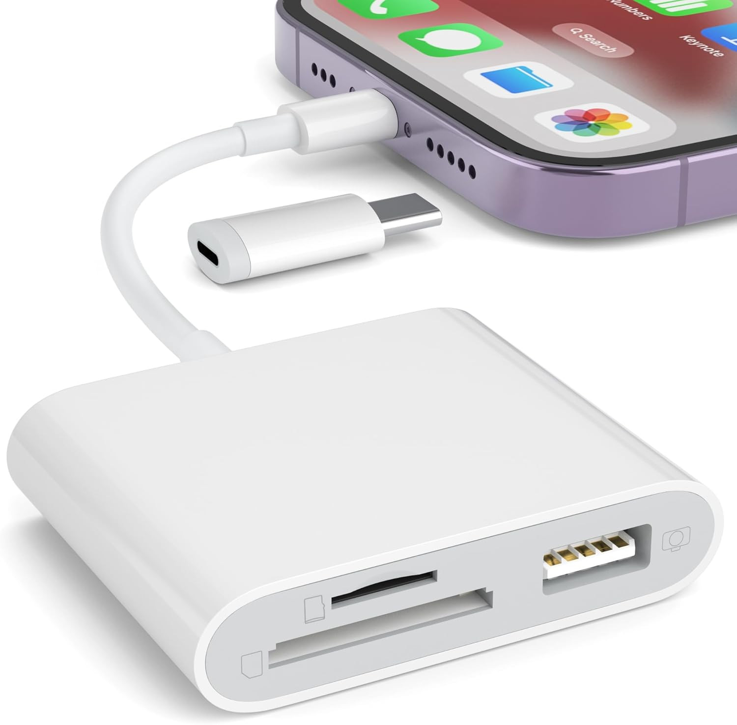 SZHAIYIJIN SD Card Reader for Iphone, Memory Card Reader with USB Camera Adapter