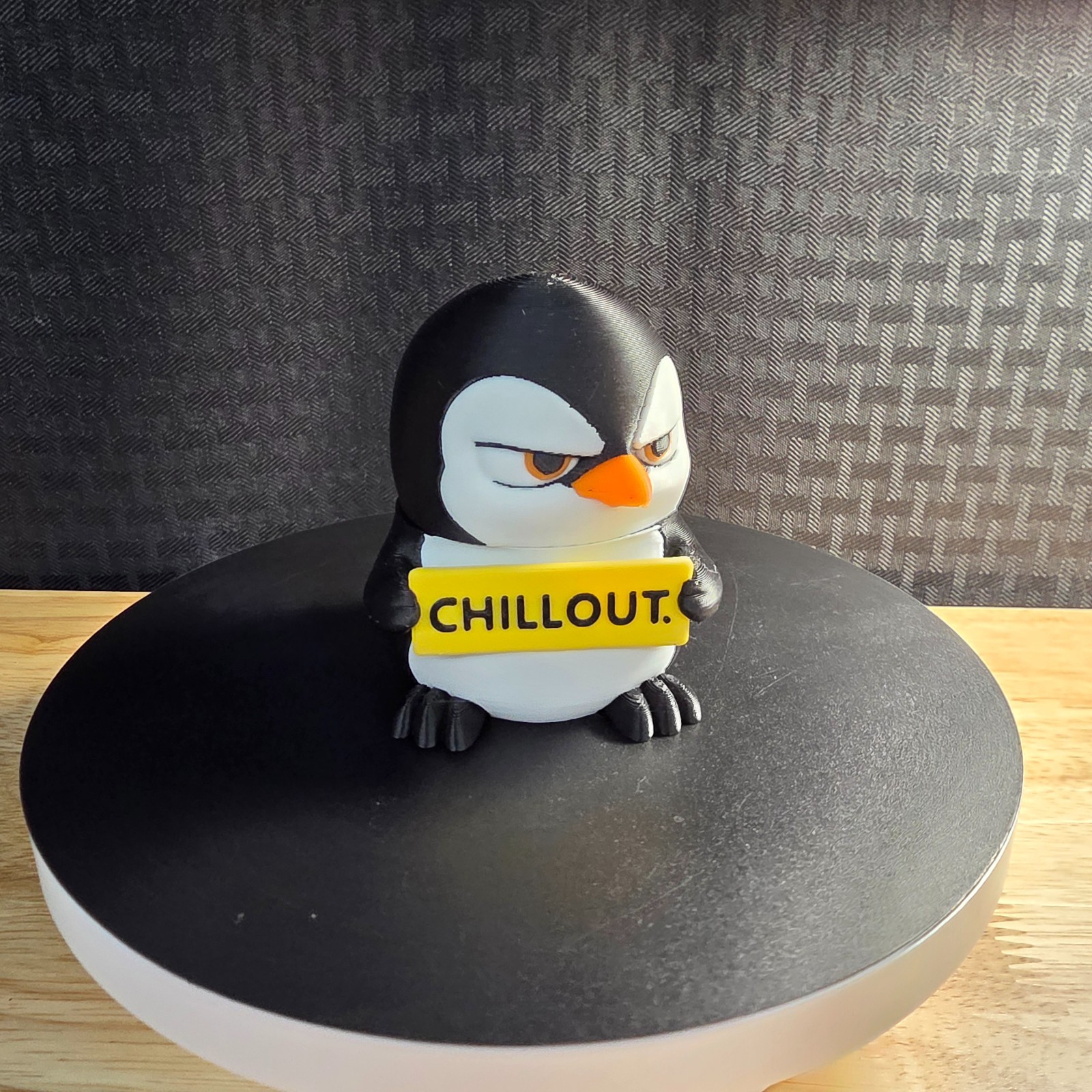 Penguin Desk Buddy, approximately 3" tall, 3D Printed Items