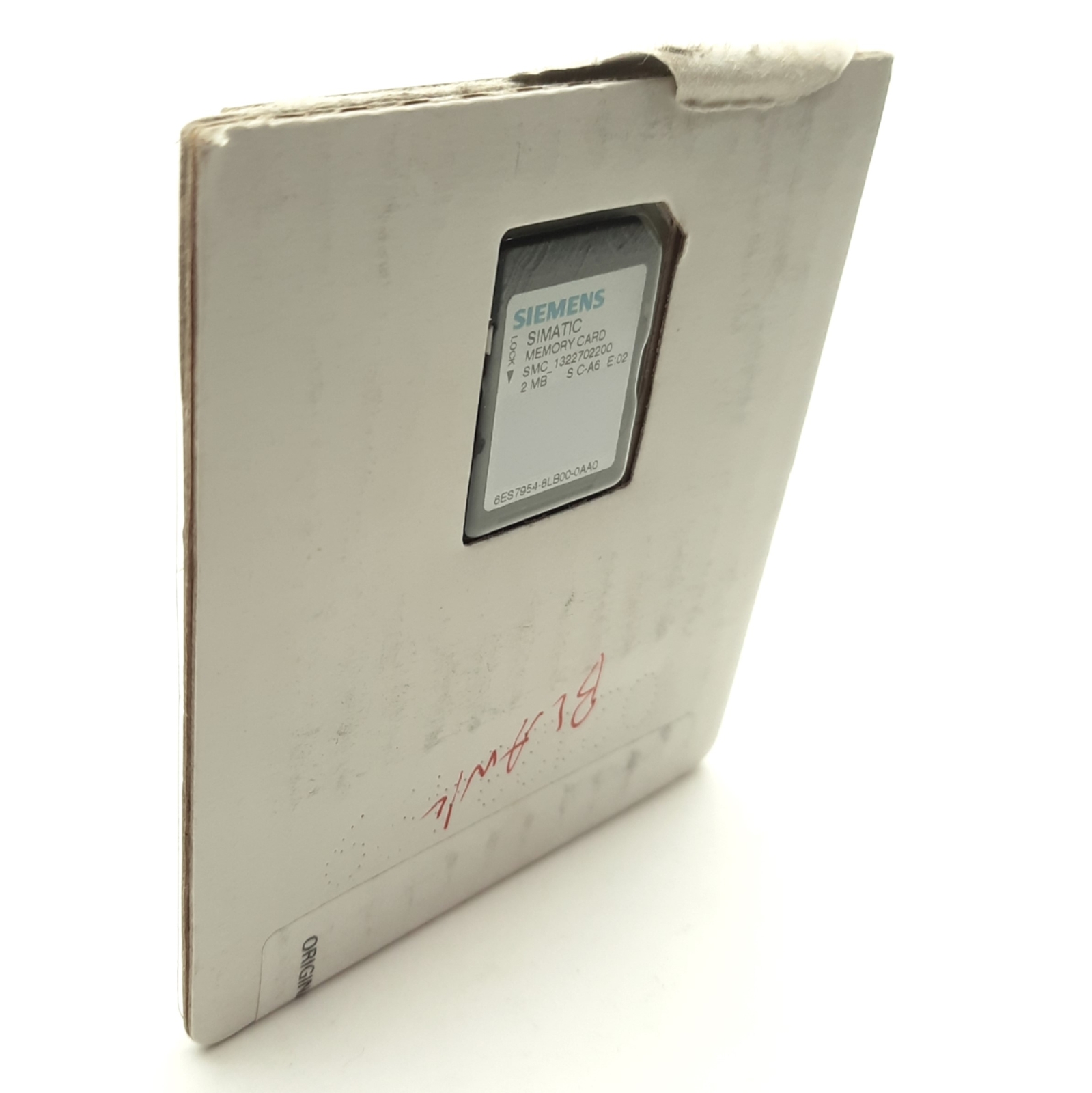 Siemens 6ES7 954-8LB00-0AA0 SIMATIC SD Memory Card, 2MB Capacity