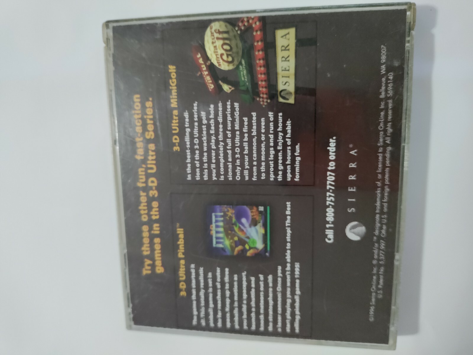 3D Ultimate Pinball Creep Night Computer PC Game CD Disc Sierra