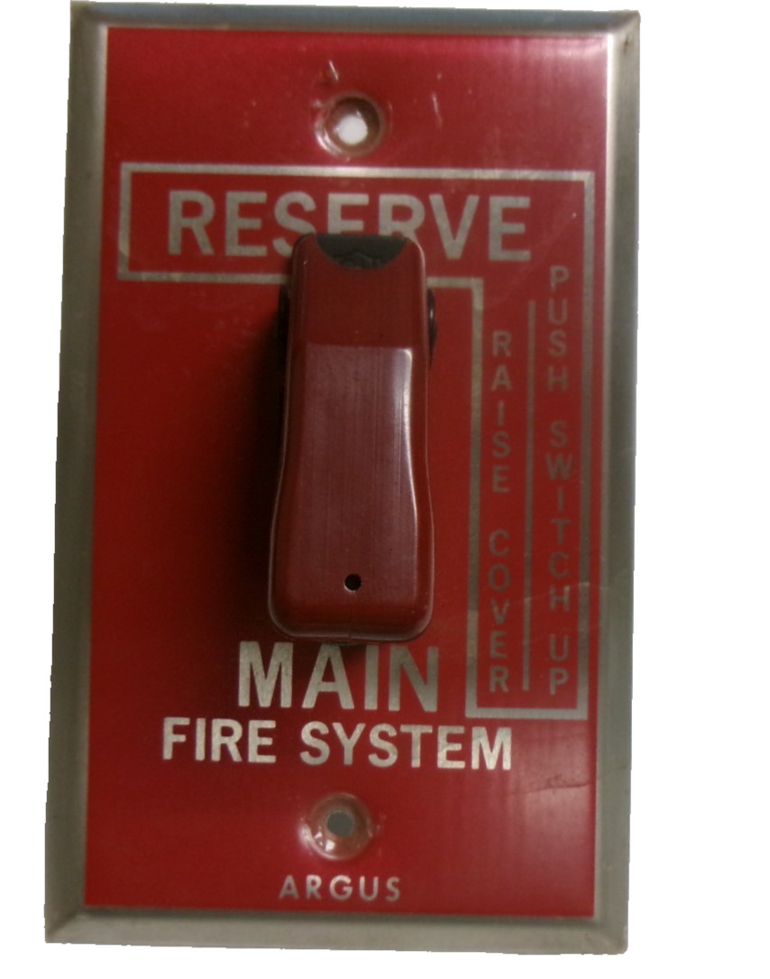 USED-ARGUS MAIN FIRE SYSTEM RESERVE-RAISE CONVERTER-PUSH SWITCH UP