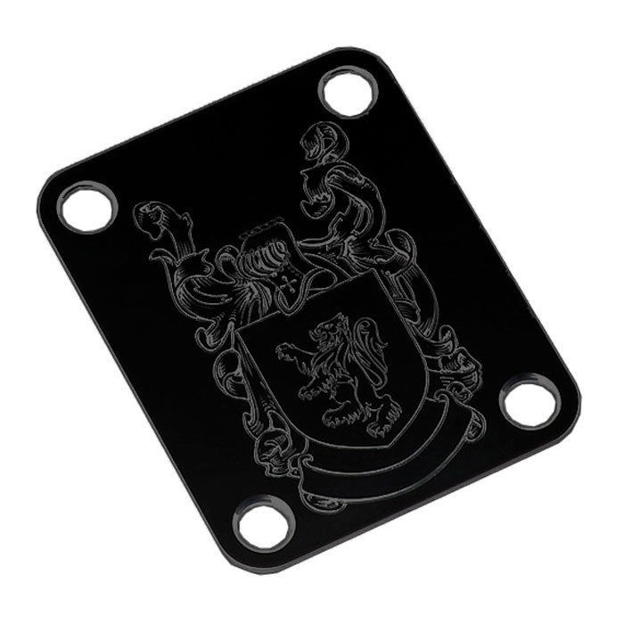 NEW Gotoh NBS-Art-01 Luxury Art Collection - Neck Joint Plate w/ Screws - BLACK