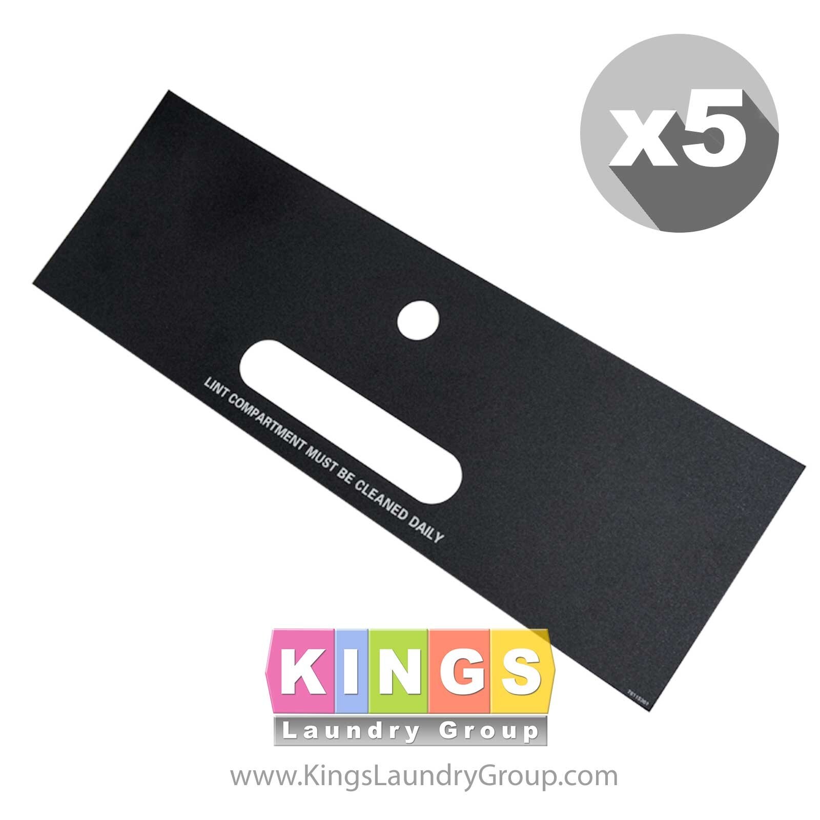 5 PK NEW LOWER LINT DRAWER OVERLAY FOR SPEED QUEEN 300D DRYERS 70115301