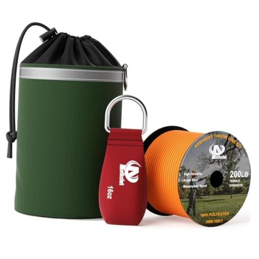 Arborist Throw Line Kit with Slick Rope & 12/14/16oz Throw 16oz Throw Line Kit