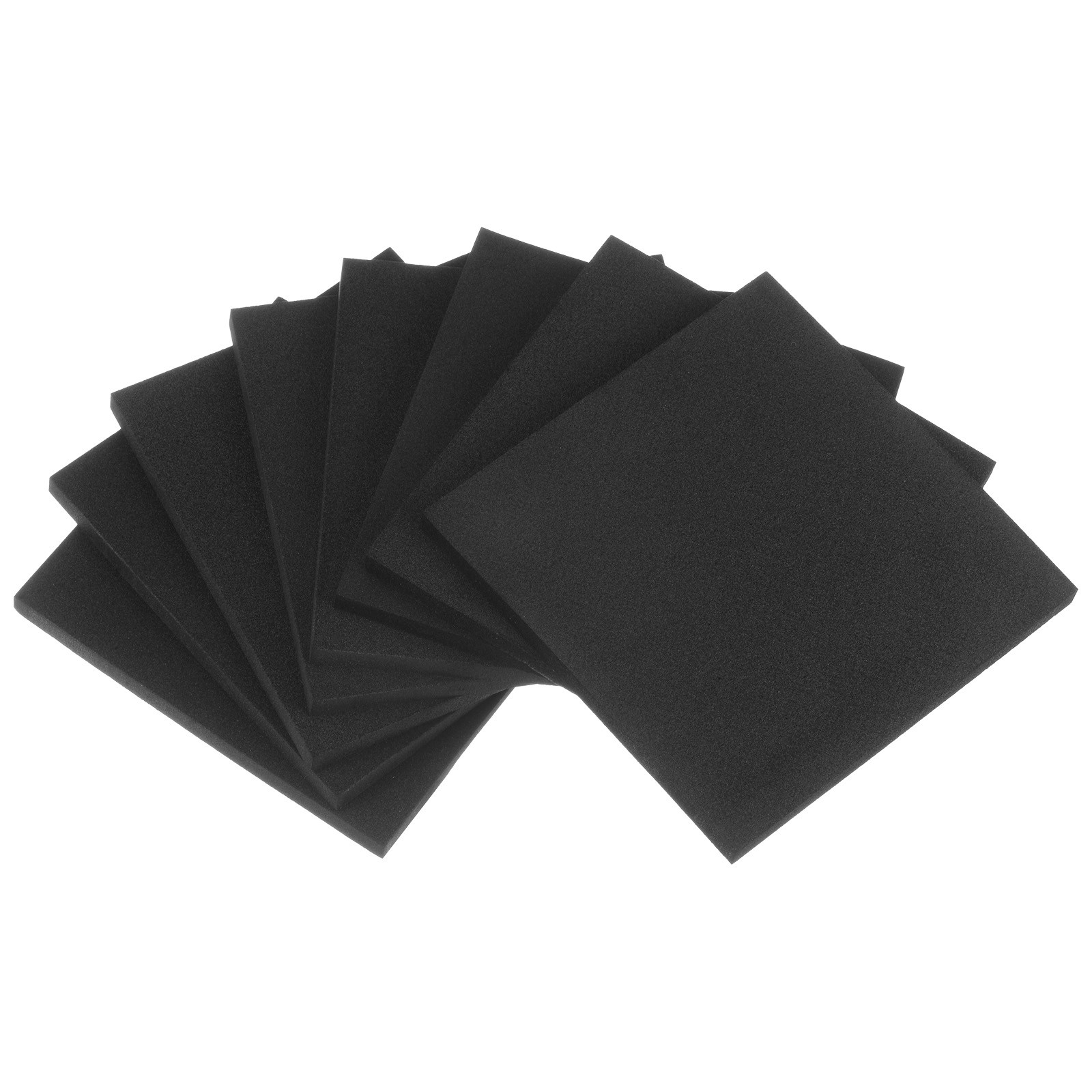 8pcs Rubber Padding Sheets 1/4" Thick x 4" Long Square Neoprene Foam Sheet