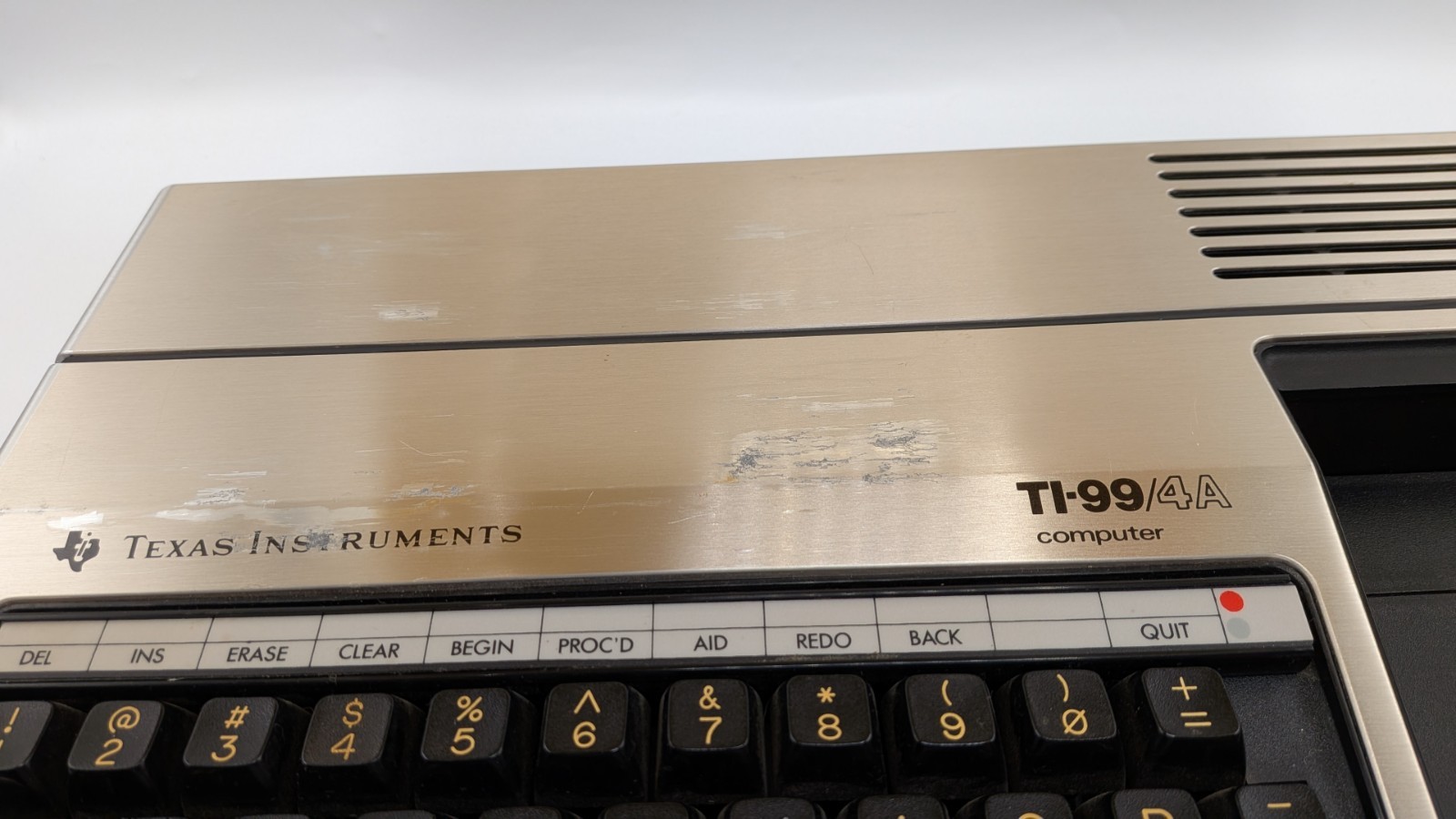 Texas Instruments TI-99/4A Home Computer Console Power Supply & Game UNTESTED