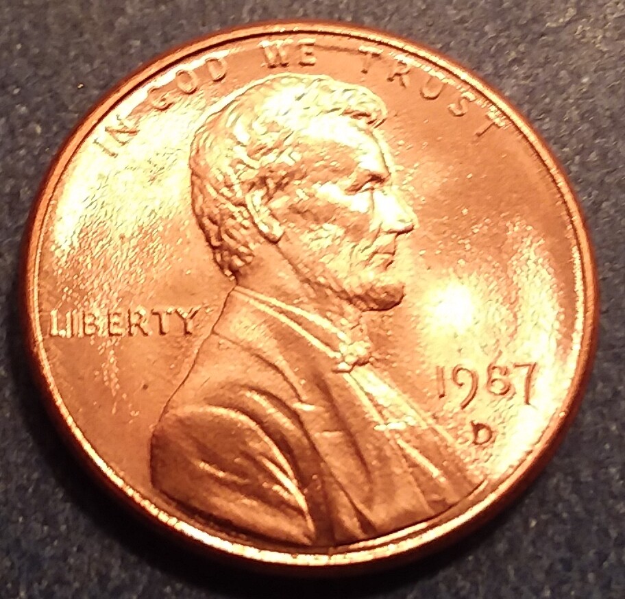 1987-D Brilliant Uncirculated Lincoln Cent.  Ships Free.  BU condition.