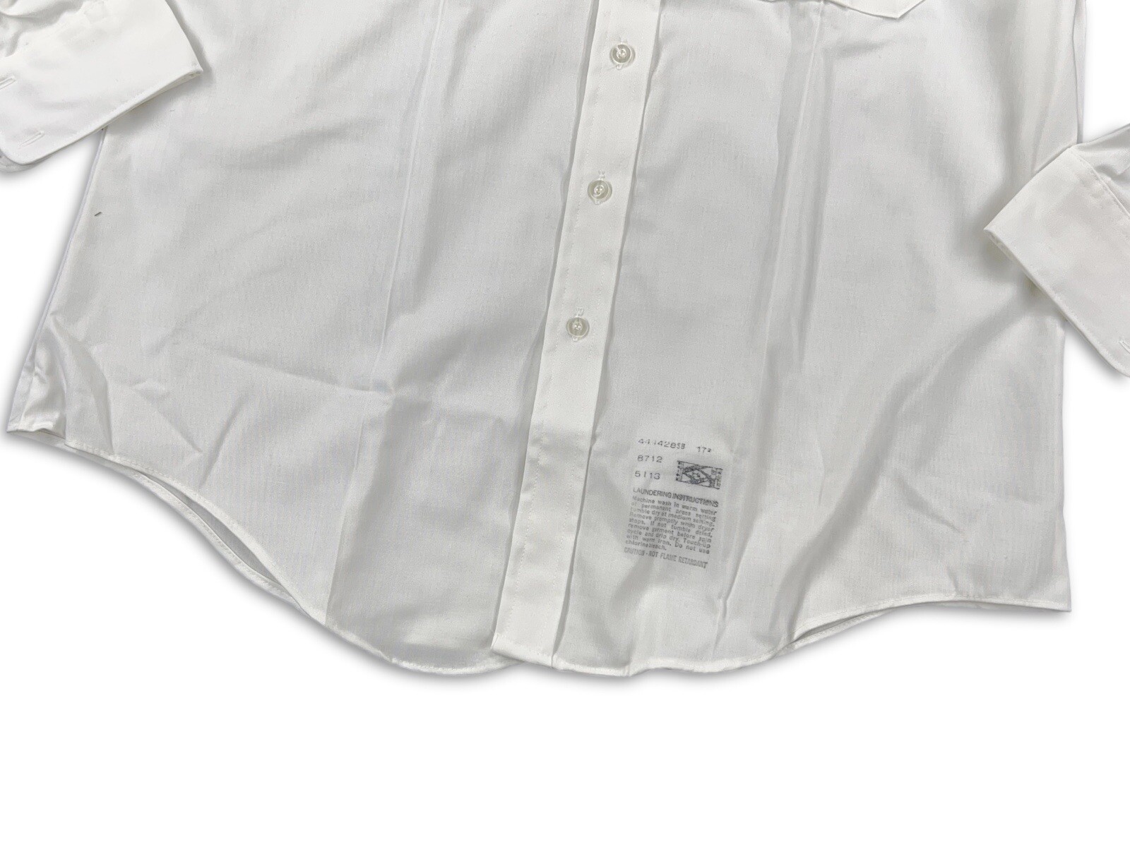vintage conqueror styled service shirt Size 17.5 Nos