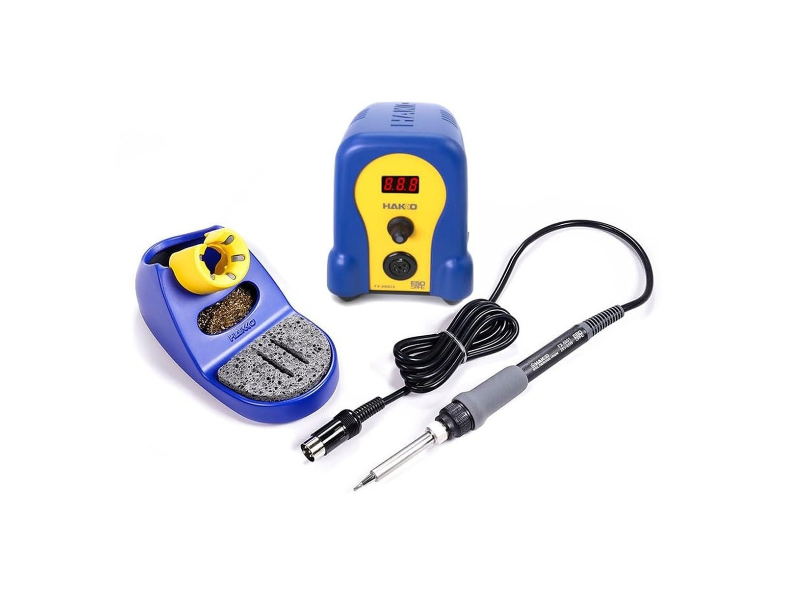 Hakko FX888DX-010BY - Digital Soldering Station with Rotary Encoder (Blue/Yel...