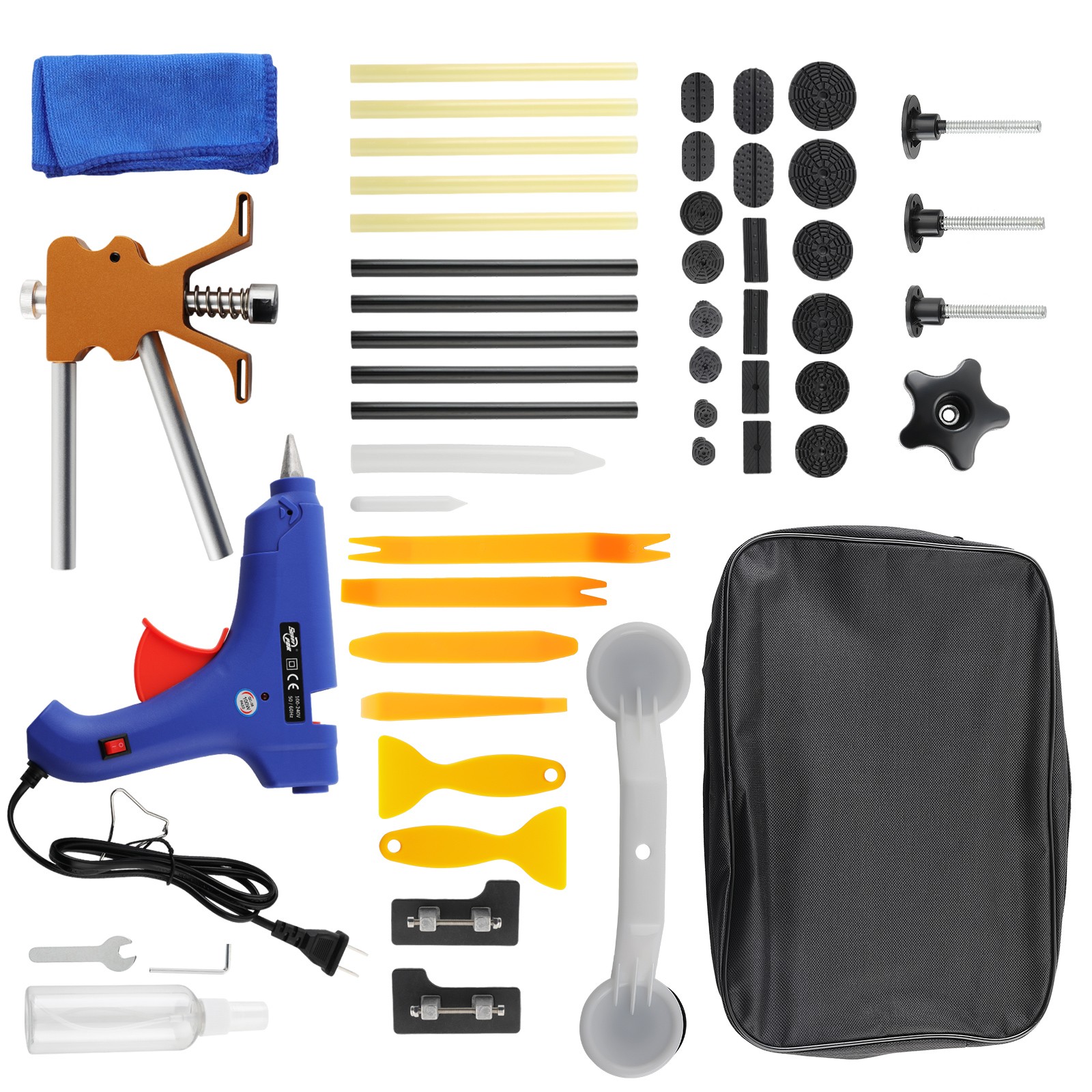 Paintless Dent Repair Tool Dent Puller for Automobile Body Motorcycle Glue Gun